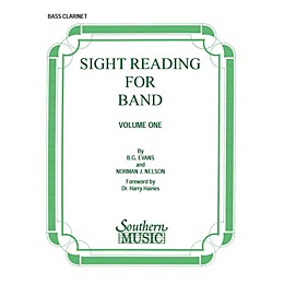 Southern Sight Reading for Band, Book 1 (Bass Clarinet) Southern Music Series Composed by Billy Evans