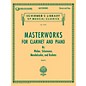 G. Schirmer Masterworks for Clarinet and Piano Woodwind Solo Softcover Audio Online Edited by Eric Simon thumbnail