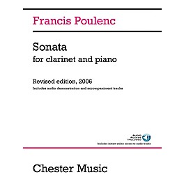 Chester Music Sonata for Clarinet and Piano Music Sales America Series Softcover Audio Online