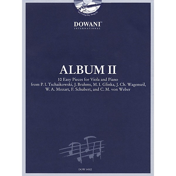 Dowani Editions Album Vol. II (Easy) Viola and Piano (10 Easy Pieces for Viola and Piano) Dowani Book/CD Series