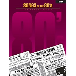 Hal Leonard Songs of the '80s (Viola) Instrumental Folio Series