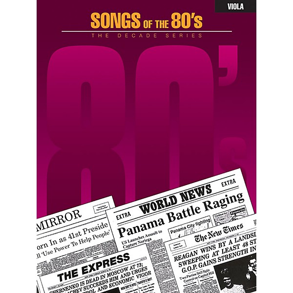 Hal Leonard Songs of the '80s (Viola) Instrumental Folio Series