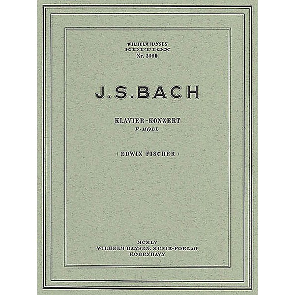 Music Sales JS Bach: Piano Concerto In F Minor (Two Pianos) Music Sales America Series