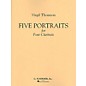G. Schirmer 5 Portraits for 4 Clarinets (Full Score) Woodwind Ensemble Series Composed by Virgil Thomson thumbnail
