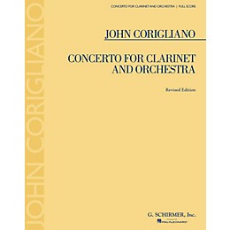 G. Schirmer Concerto for Clarinet and Orchestra (Revised Edition) Study Score Series Softcover by John Corigliano