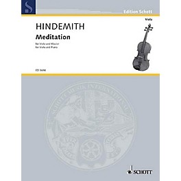 Schott Meditation from Nobilissima Visione (Viola and Piano) Schott Series