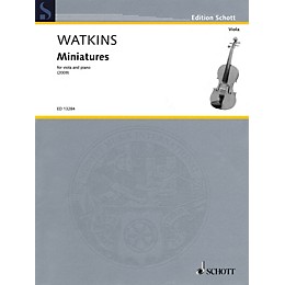 Schott Miniatures (Viola and Piano) Schott Series Softcover Composed by Huw Watkins