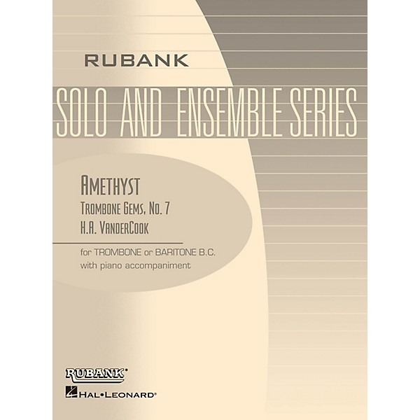 Rubank Publications Amethyst (Trombone (Baritone B.C.) Solo with Piano - Grade 3) Rubank Solo/Ensemble Sheet Series