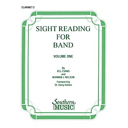 Southern Sight Reading for Band, Book 1 (Clarinet 2) Southern Music Series Composed by Billy Evans