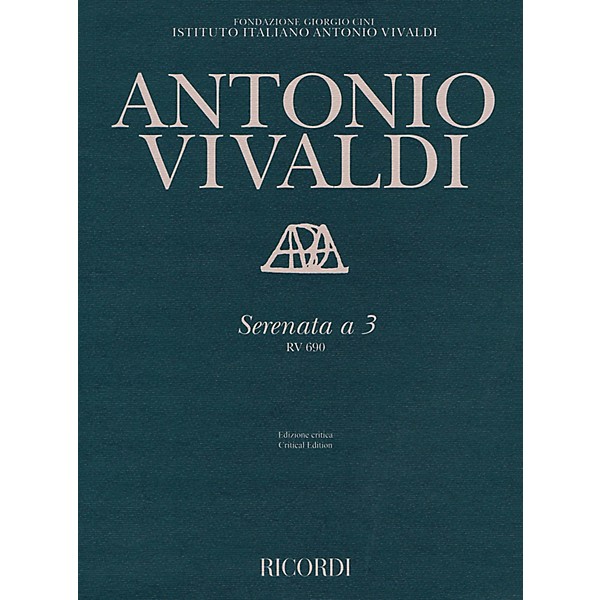Ricordi Serenata a 3, RV 690 String Series Softcover  by Antonio Vivaldi Edited by Alessandro Borin