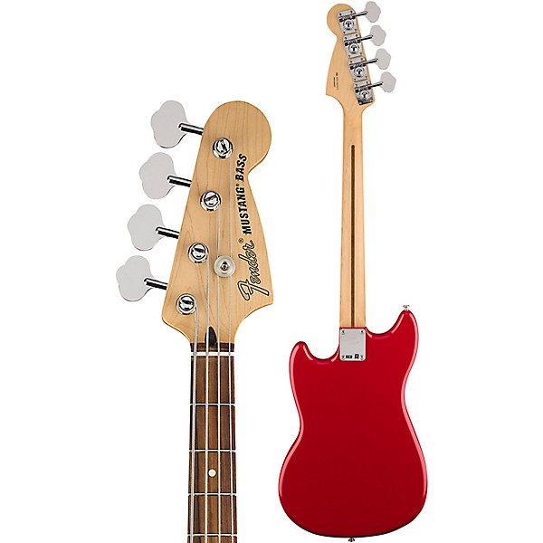 Open Box Fender Mustang PJ Bass Pau Ferro Fingerboard Torino Red