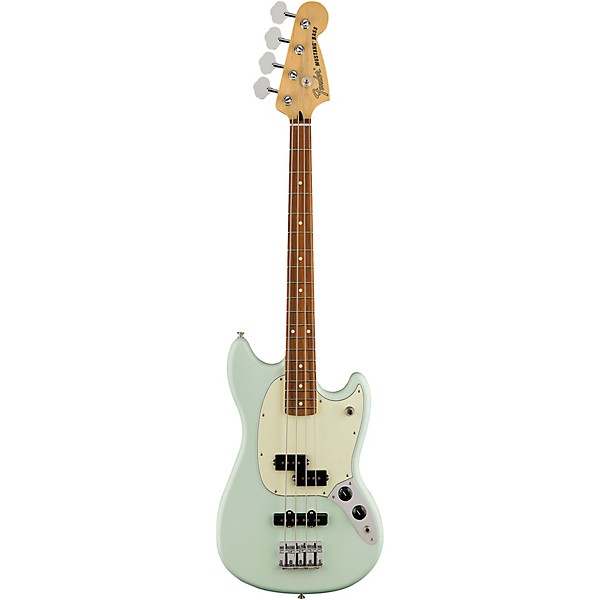 Open Box Fender Mustang PJ Bass Pau Ferro Fingerboard Level 2 Sonic Blue 194744044892