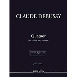 Durand String Quartet in G minor, Op. 10 (Parts) Editions Durand Series Composed by Claude Debussy
