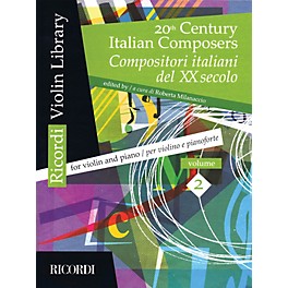 Ricordi 20th Century Italian Composers (Volume 2 Violin and Piano) MGB Series Softcover