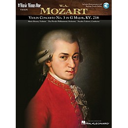 Nektar Mozart - Violin Concerto No. 3 in G Major, KV216 Music Minus One Series Softcover Audio Online