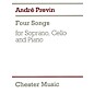 Chester Music 4 Songs (for Soprano, Cello & Piano) Music Sales America Series Composed by Andre Previn thumbnail