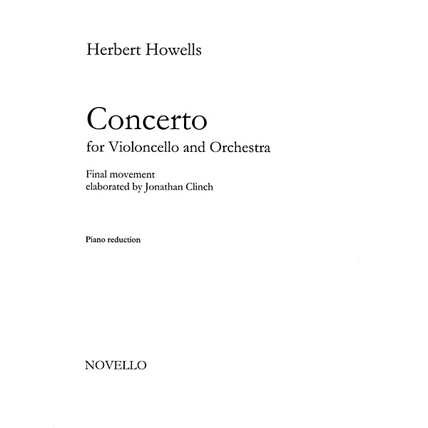 Novello Concerto for Cello and Orchestra Music Sales America Series Softcover