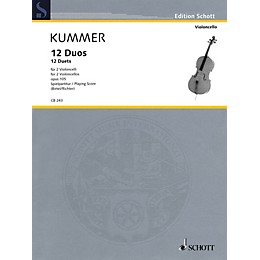 Schott 12 Duets, Op. 105 Schott Series Softcover Composed by Friedrich August Kummer Edited by Wolfgang Birtel