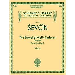 G. Schirmer The School of Violin Technics Complete, Op. 1 String Series Softcover