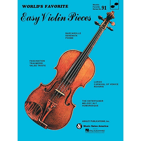 Ashley Publications Inc. Easy Violin Pieces (World's Favorite Series #91) World's Favorite (Ashley) Series Softcover