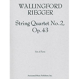 Associated String Quartet No. 2, Op. 43 (Set of Parts) String Series Composed by Wallingford Riegger
