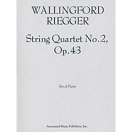 Associated String Quartet No. 2, Op. 43 (Set of Parts) String Series Composed by Wallingford Riegger