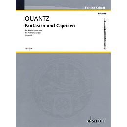 Schott Fantasias & Caprices (6 Sonatas for Treble Recorder) Schott Series Softcover