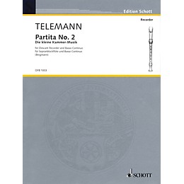 Schott Partita No. 2 in G Major (Der Kleine Cammer-Musik) Schott Series