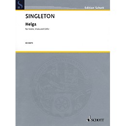 Schott Music Corporation New York Helga (Violin, Viola, and Cello) String Series Composed by Alvin Singleton