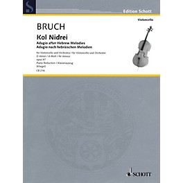 Hal Leonard Kol Nidrei: Adagio After Hebrew Melodies Cello/piano Reduction, D-min, Op. 47 String Series Softcover