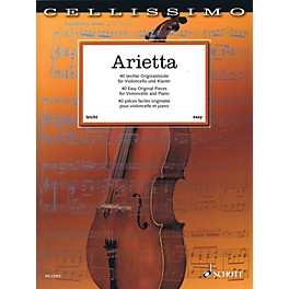 Schott Arietta - 40 Easy Original Pieces for Cello and Piano String Series Softcover