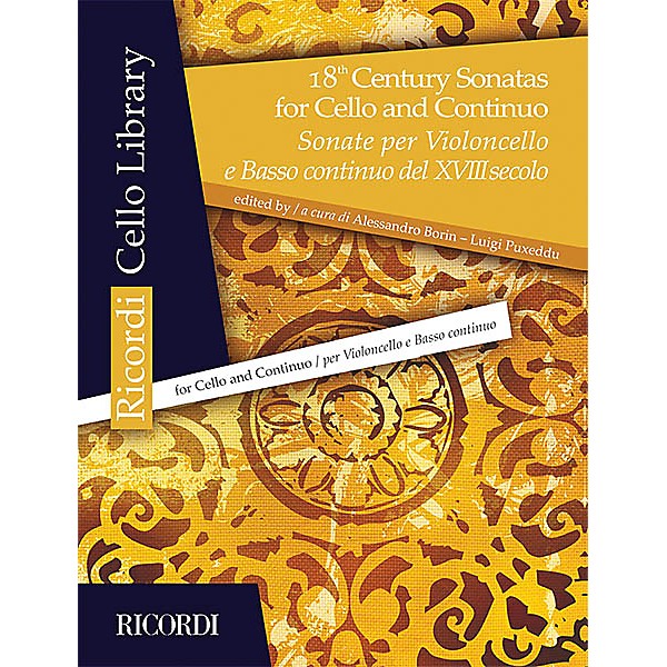 Ricordi 18th Century Sonatas for Cello and Continuo String Series