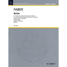 Schott Suite in G Major String Ensemble Series Softcover Composed by Johann Christoph Faber