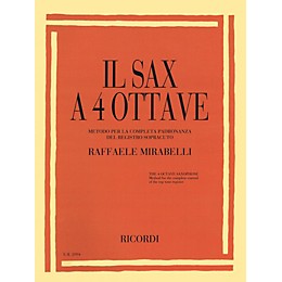 Ricordi Il Sax a 4 Ottave (The 4 Octave Sax) Woodwind Solo Series Book
