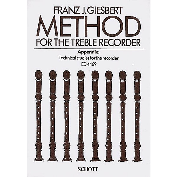 Schott Method for the Treble Recorder Schott Series