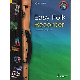 Schott Easy Folk Recorder Woodwind Solo Series Softcover with CD