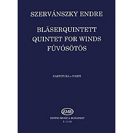 Editio Musica Budapest Wind Quintet No. 1 EMB Series by Endre Szervánszky