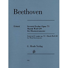 G. Henle Verlag Sextet in E-flat Major, Op. 71 and March, WoO 29 Henle Music Folios by Beethoven Edited by Egon Voss