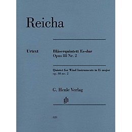 G. Henle Verlag Quintet for Wind Instruments in E-flat Major Op. 88 No. 2 Henle Music Softcover by Reicha Edited by Wiese