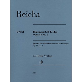 G. Henle Verlag Quintet for Wind Instruments in E-flat Major Op. 88 No. 2 Henle Music Softcover by Reicha Edited by Wiese