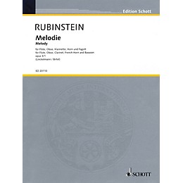 Schott Melody (for Woodwind Quintet) Misc Series by Anton Rubinstein Arranged by Joachim Linckelmann