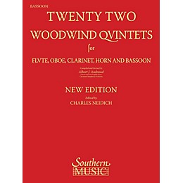 Southern 22 Woodwind Quintets - New Edition Southern Music by Albert Andraud Arranged by Charles Neidich