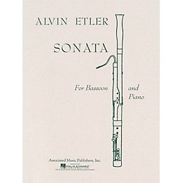 Associated Sonata (Bassoon with Piano Accompaniment) Woodwind Solo Series by Alvin Etler