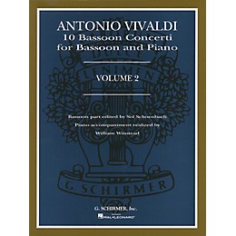 G. Schirmer 10 Bassoon Concerti, Vol. 2 Woodwind Solo Series by Vivaldi Edited by Sol Schoenbach