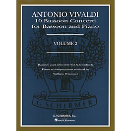 G. Schirmer 10 Bassoon Concerti, Vol. 2 Woodwind Solo Series by Vivaldi Edited by Sol Schoenbach