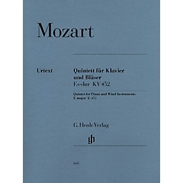 G. Henle Verlag Quintet for Piano and Wind Instruments in E-flat Maj, K. 452 Henle Music Folios Book by Mozart