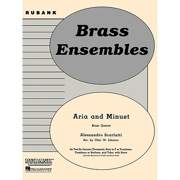 Rubank Publications Aria and Minuet (Brass Quintet - Grade 3) Rubank Solo/Ensemble Sheet Series
