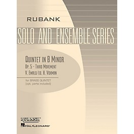 Rubank Publications Quintet in B Minor, Op. 5 - Third Movement (Brass Quintet - Grade 5) Rubank Solo/Ensemble Sheet Series