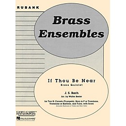 Rubank Publications If Thou Be Near (Bist du bei mir) (Brass Quintet - Grade 3) Rubank Solo/Ensemble Sheet Series