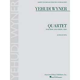 Associated Quartet (for Oboe and String Trio - Score and Parts) Ensemble Series by Yehudi Wyner